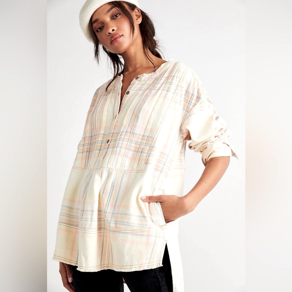 NWT Free People Dunes Pintuck Top